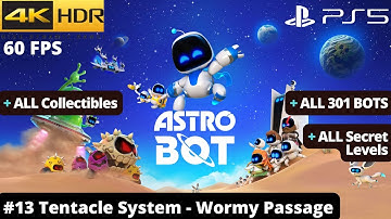 Astro Bot (PS5) - #13 Tentacle System - Wormy Passage WALKTHROUGH No Commentary