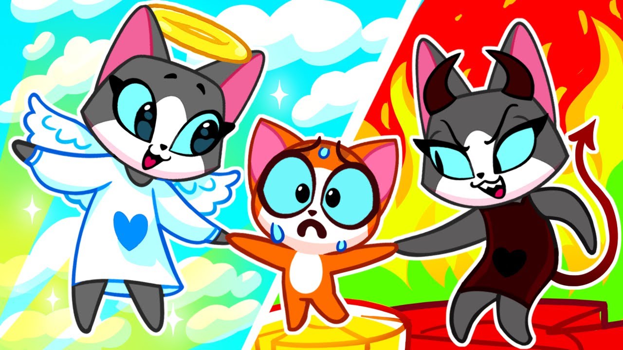 😇Are You Angel Or Demon Baby?😈 Angel VS Demon Family || Purr-Purr