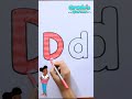 Drawing and coloring the letter D with Gracie&#39;s Corner #shorts