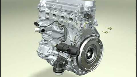 4 Cylinder Engine Assembly Animation