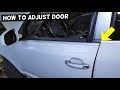 HOW TO ADJUST CAR DOOR THAT DOES NOT CLOSE demonstrated on PORSCHE