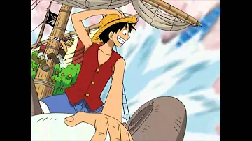 What episode does Luffy go to the Grand Line?