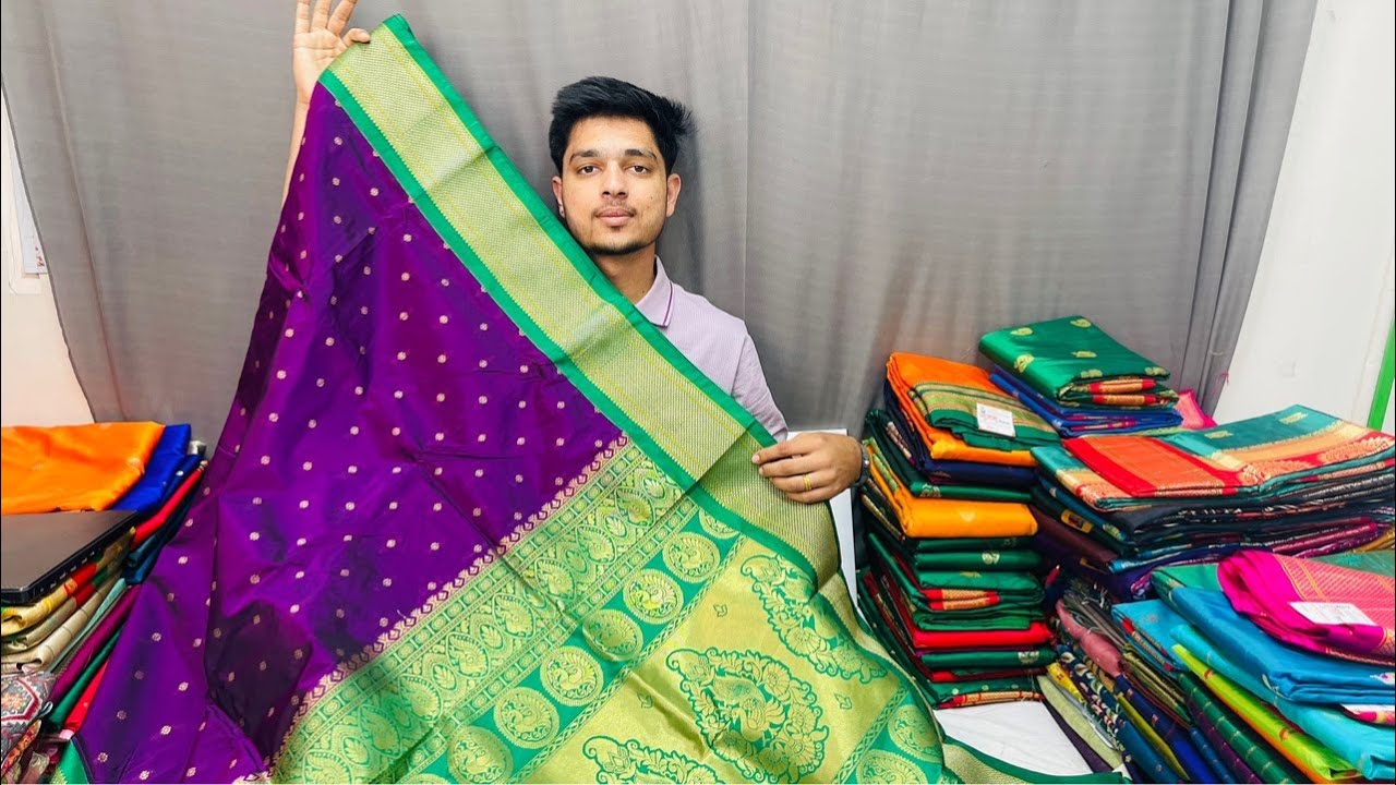 soft silk paithani live |pure silk||Wedding season | shubham paithani yeola 