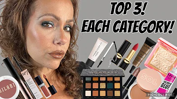 TOP THREE FROM EACH MAKEUP CATEGORY!  AFFORDABLE AND HIGH END PICKS!