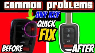 How to fix honda key fob flashing red light | Honda not working | how to pair/ reprogram honda Key