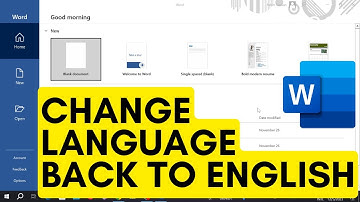 How to Change Language in Microsoft Word back to English [2024]