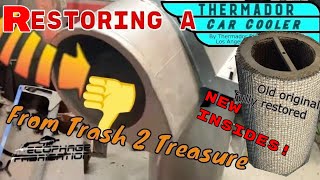 Restoring a RARE Vintage Thermador Air Conditioner! Swamp cooler repair, recoil, aspen pad, brackets