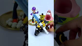 Satisfying Super Mario Bros | Waluigi vs Patrick Star & Rockstar Foxy Toys ASMR VIDEO#short #toy