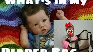 Whats In My Diaper Bag Rose Dollshow Travel Needs For Reborn Baby Doll Lifelike Realistic Doll