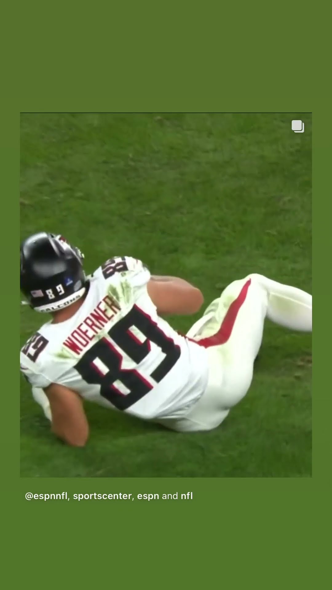 He took flight #hoodnews #CharlieWoerner #atlantafalcons #football #omg #how #wow #airborne #wtf