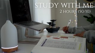 2-Hour Study With Me (No Music) Pomodoro 50/10