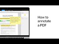 How to annotate a PDF on Mac