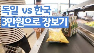 한국독일비교] 3만원으로 마트에서 장보기 !