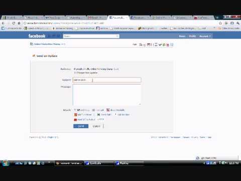 how to send messages to facebook fan page fans