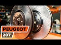 How to change front brake discs on PEUGEOT 207 [TUTORIAL AUTODOC]