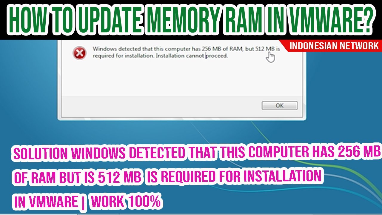 SOLUTION WINDOWS DETECTED THAT THIS COMPUTER HAS 256 MB OF RAM BUT IS ...