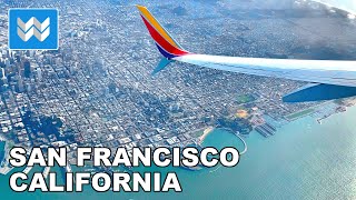 SAN FRANCISCO, CALIFORNIA ️ Airplane Aerial View | Oakland Airport | Southwest Window Seat