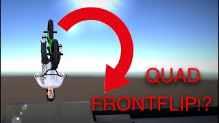 QUAD FRONTFLIP ON THE MOD MAP!? | Bmx Streets Pipe