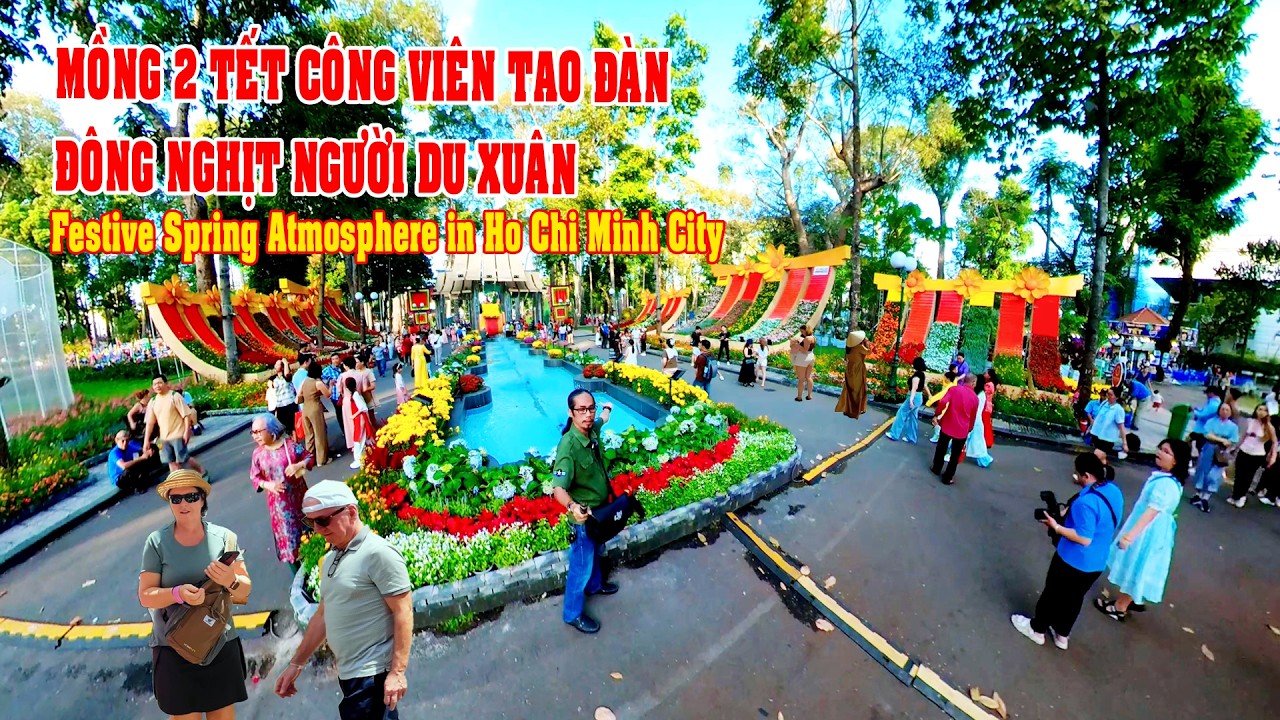 Choáng Ngợp Không Khí Mồng 2 Tết Tại Công Viên Tao Đàn 2026 | Đông Nghịt Người Du Xuân