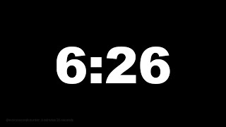 6 minutes 26 seconds [386 secs] clock timer countdown || Alarm Focus