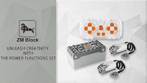 How to Use ZMBlock Power Function Remote Control 2 Motor Set Compatible with Lego - English