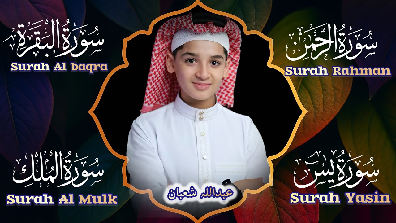 Beautiful Voice Recitation Of Four Surah of Quran by Qari Abdullah Ahmed Shaban  #islamicrecitation 