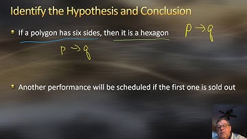 Identify the Hypothesis and Conclusion