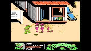 NES, Nintendo, Famicom - Teenage Mutant Ninja Turtles III: The Manhattan Project, Gameplay