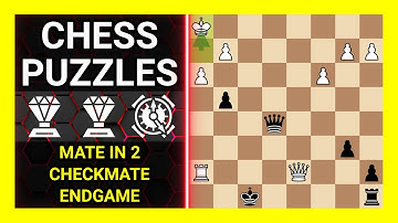 Chess Puzzles to Practice. Themes: Mate in 2, Checkmate, Endgame. Learn Chess