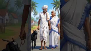 দাদি মার ছাগল মিলে যা করলো তা দেখুন 🥰#ai#cow#grandmother