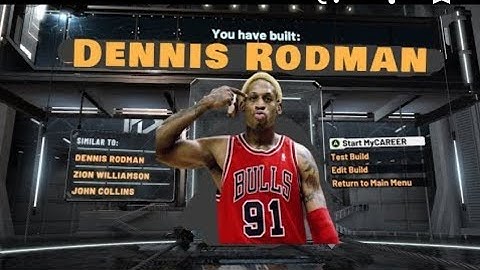 Rare Dennis Rodman build in nba2k20.PAINT BEAST!!!