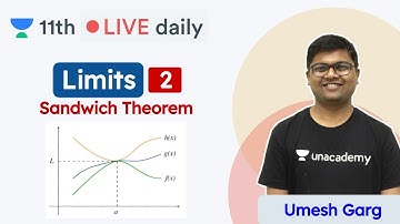 CBSE Class 11: Limit L2 | Sandwich Theorem  | Maths  | Unacademy Class 11 & 12 | Umesh Garg
