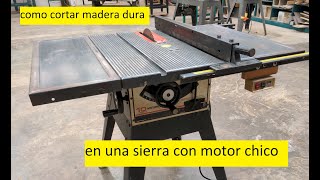 Como cortar madera dura en sierra chica