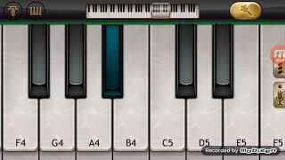 Video thumbnail of "Ello Adu Ello full kannada song kanasugaara on mobile piano"