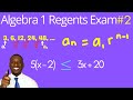 Algebra 1 Regents Exam Review Quiz