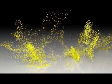 Swirling logo animation made in Blender