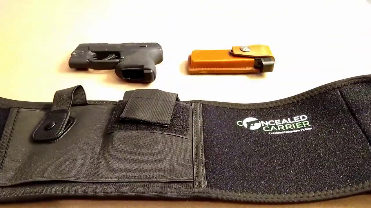 Concealed Carrier Belly Band Holster for Ruger LCP II with Viridian