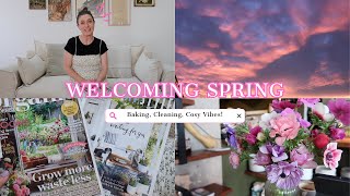 🌻 WELCOMING SPRING | Slow Living, Homemaking, Baking, Cottagecore Vibes | CARLY HAMPTON