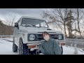 【田舎暮らしの休日】○○年前のジムニーで雪の林道を走る!