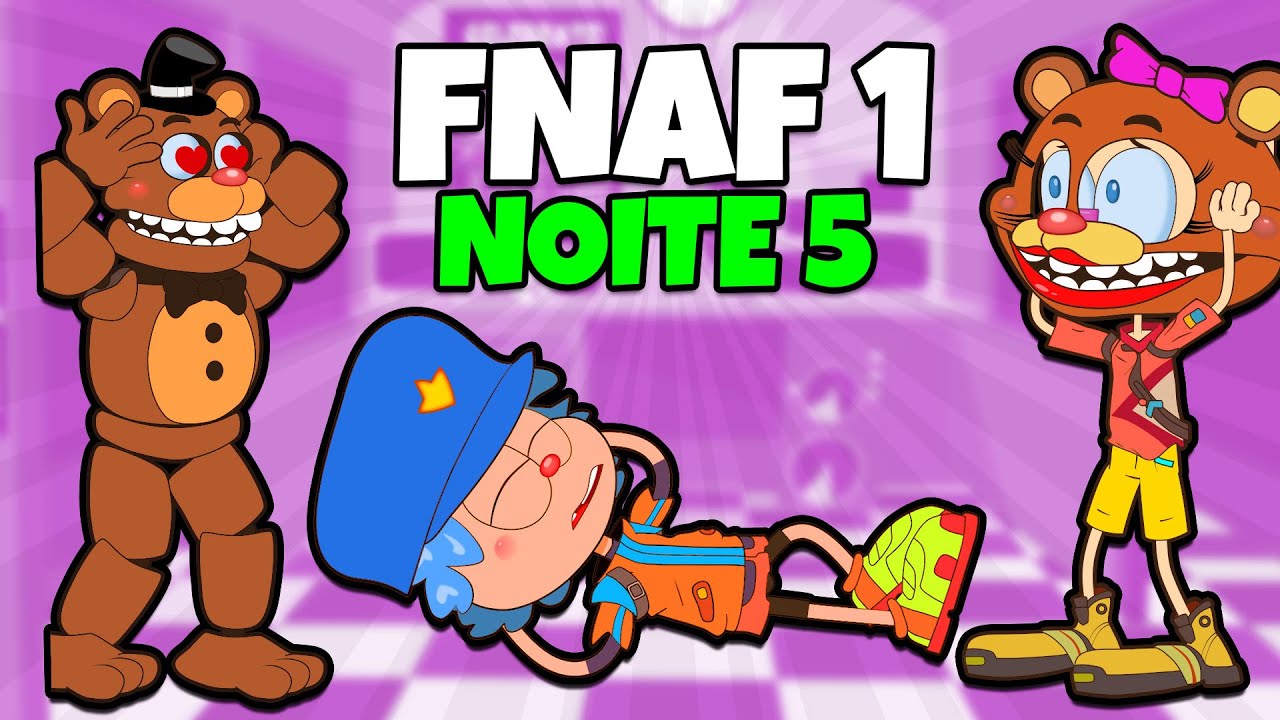 Mongo e Drongo em Five Nights At Freddys 4 Completo - FNAF 4 todas as 5  noites 