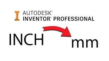 How to change from INCHES to MILLIMETARS in *INVENTOR*