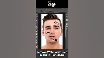 How to Remove Watermark in Photoshop! #Creativebuzz  #photoshop #shorts  #youtubeshorts