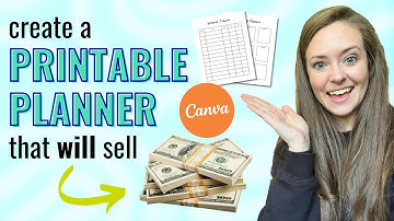 Create A Printable Planner That WILL Sell | Printable Planner Canva Tutorial