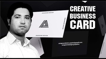 How To Make Creative Business Card - Tips & Tricks - Ahsan Sabri