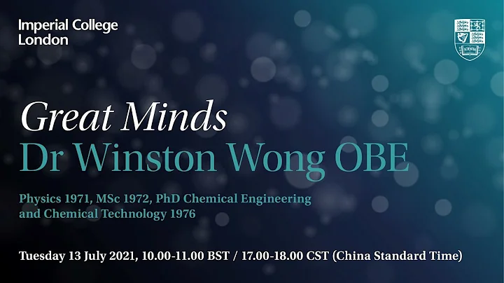 Great Minds: Dr Winston Wong OBE