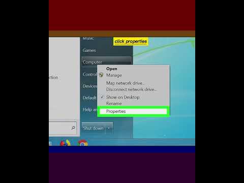 Video: Come trovo le proprietà del sistema in Windows 7?