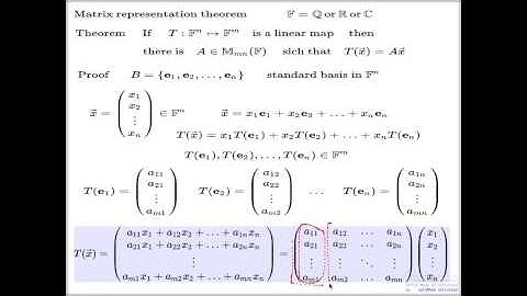 Lecture 15 -- Matrix type linear maps