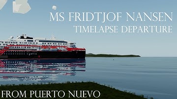 Departure from Puerto Nuevo - MS Fridtjof Nansen!