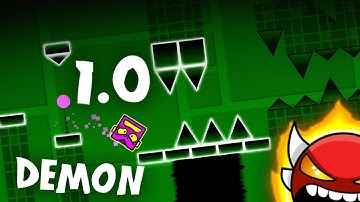 Making A Demon With 1.0 Blocks! ~ Building With Lemons - Geometry Dash 2.11