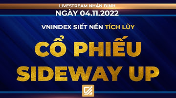 Chứng khoán hôm nay/ Nhận định 04/11/2022: Vnindex siết nền tích lũy - Cổ phiếu Sideway Up trở lại